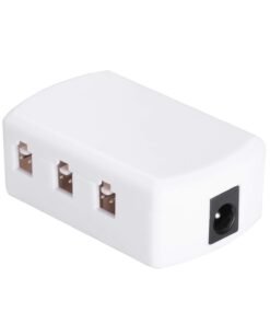 6 In 1 White Splitter for VortexEdge Under Cabinet Puck lights with 2 Pin White Cables, 6 Ports White Distributor for Cabinet Kitchen Lights with 2 Pin Connectors